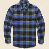 Vintage Flannel Workshirt - Cobalt/Black - Filson - STAG Provisions - Tops - L/S Woven - Plaid