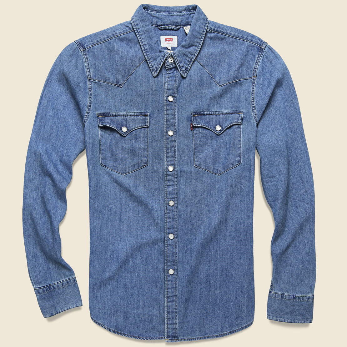 Levi's Barstow Western - Lucky Horseshoe - Fort Lonesome - STAG Provisions - Tops - L/S Woven - Solid