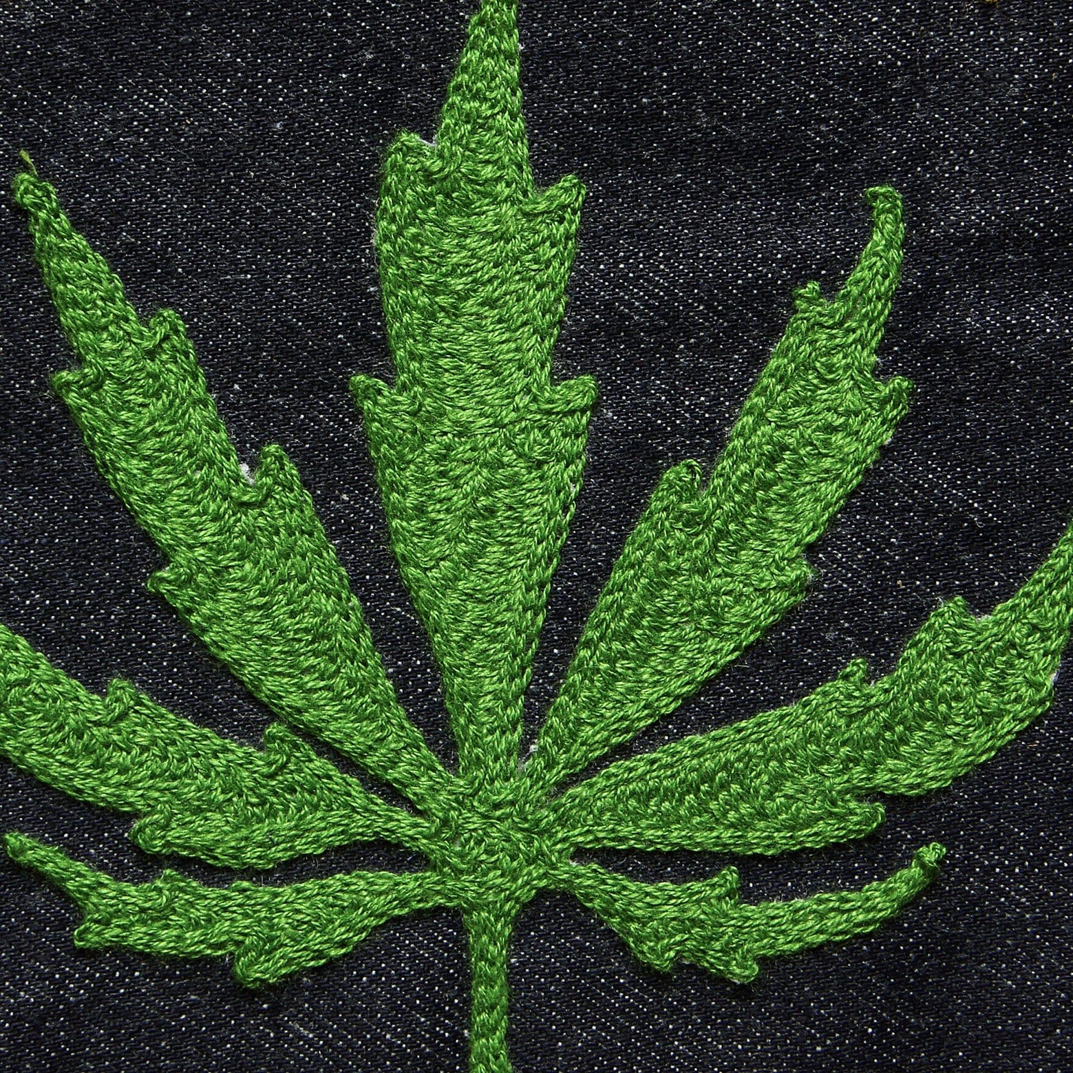 Small Direct Stitch Embroidery - Weed Leaf - Fort Lonesome - STAG Provisions - Accessories - Patches