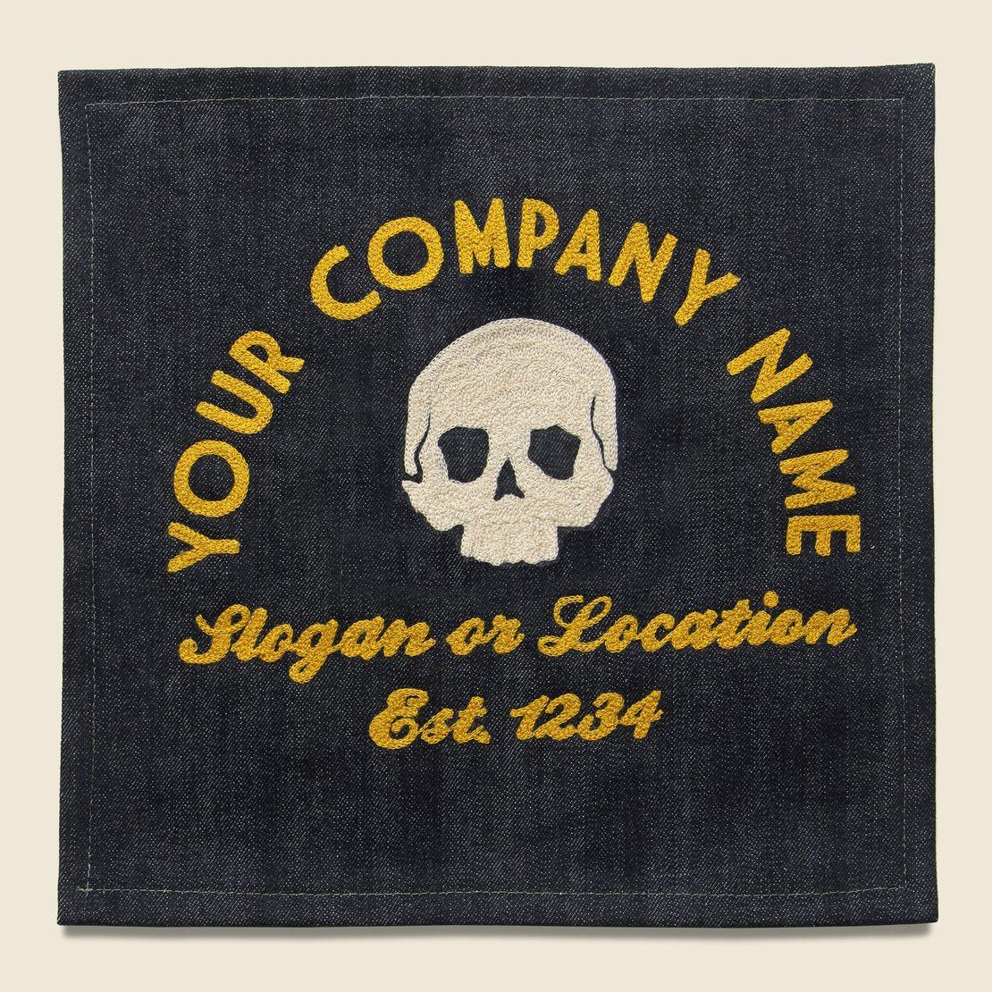 Custom Direct Stitch Embroidery - Skull - Fort Lonesome - STAG Provisions - Accessories - Patches