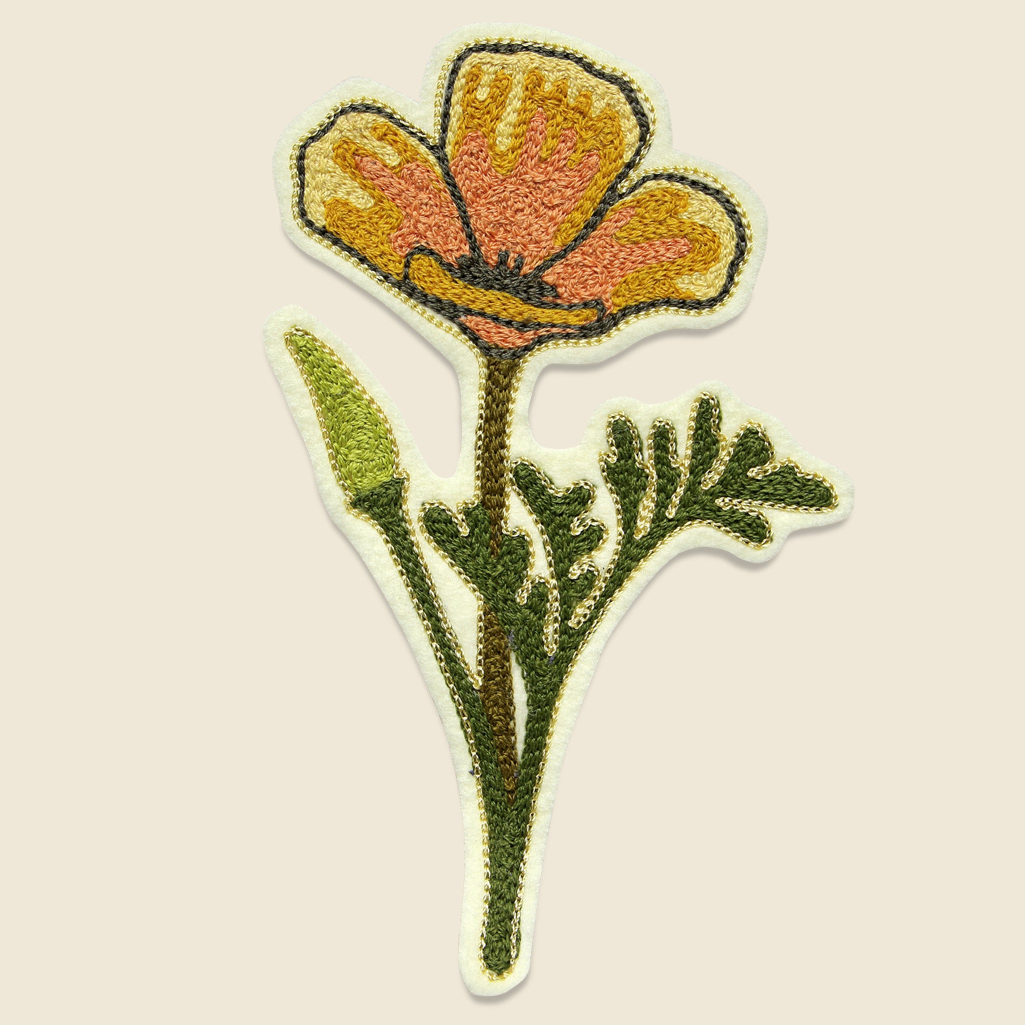 Patch - California Poppy - Fort Lonesome - STAG Provisions - Accessories - Patches
