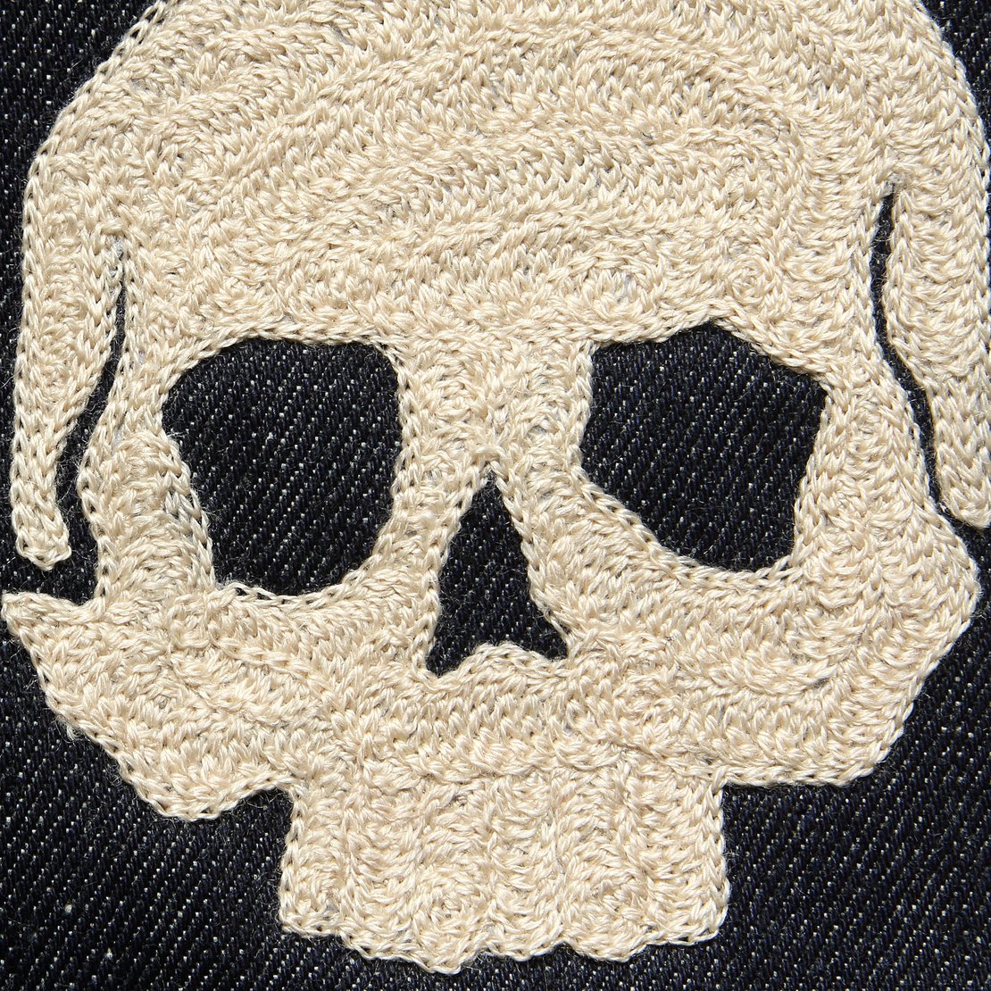 Small Direct Stitch Embroidery - Skull