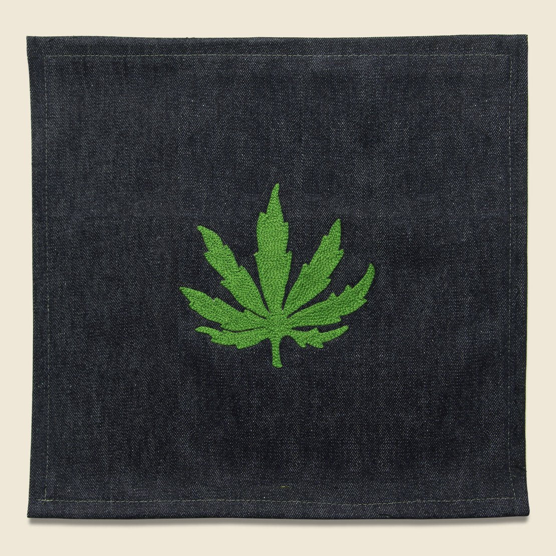 Fort Lonesome Small Direct Stitch Embroidery - Weed Leaf