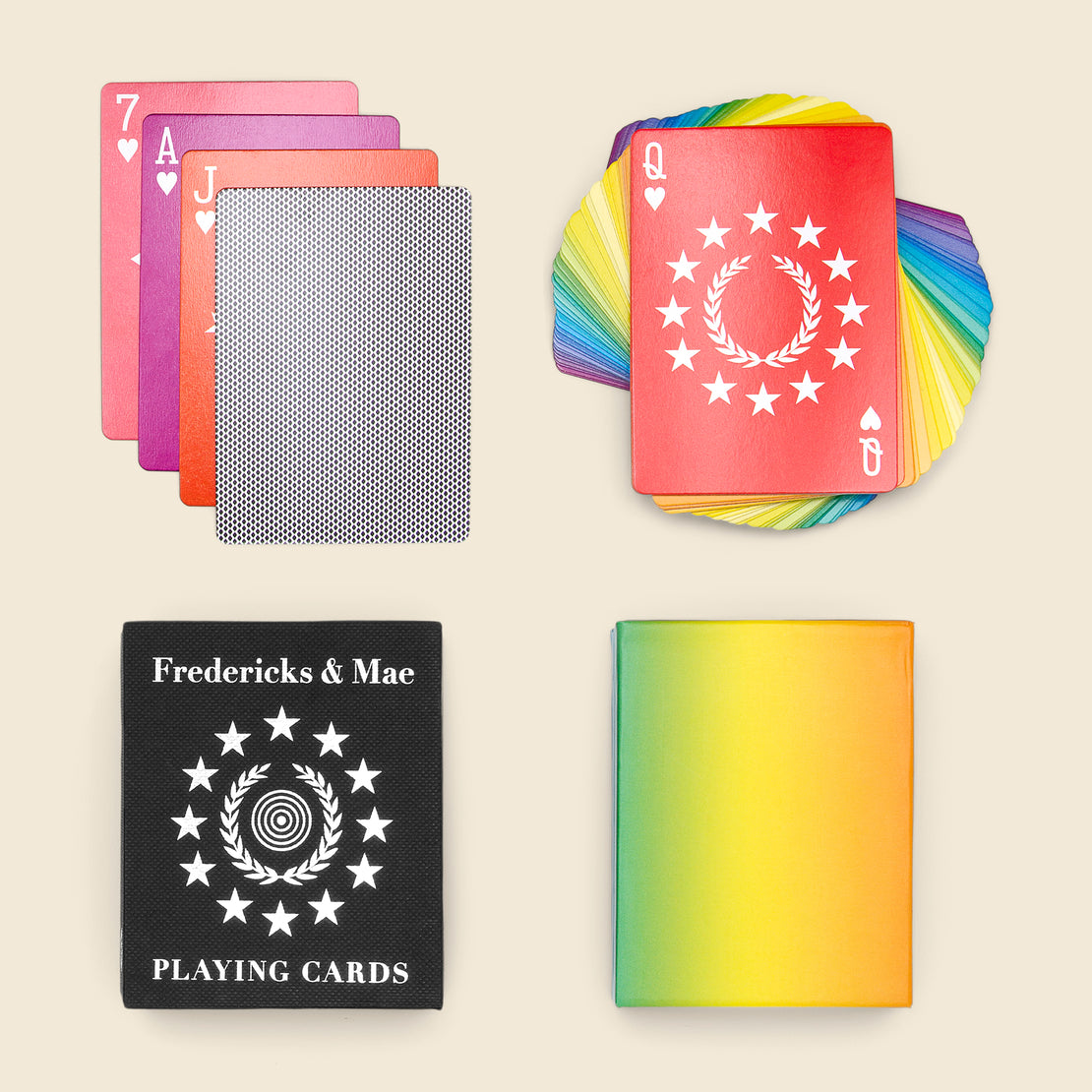 Home Playing Card Set - Rainbow