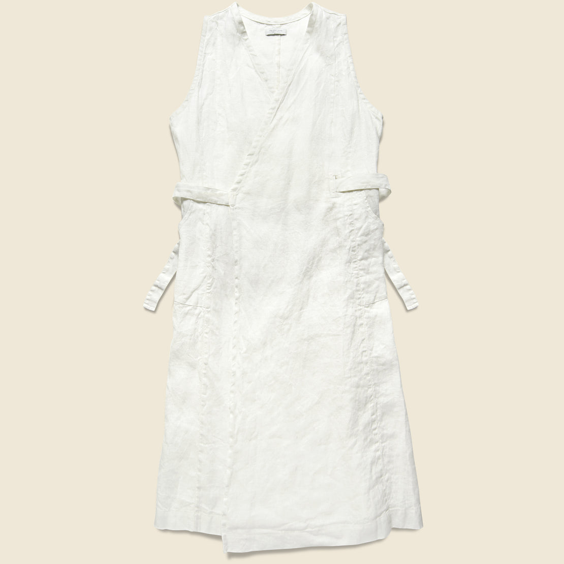Fog Linen Linen Salon Dress - White
