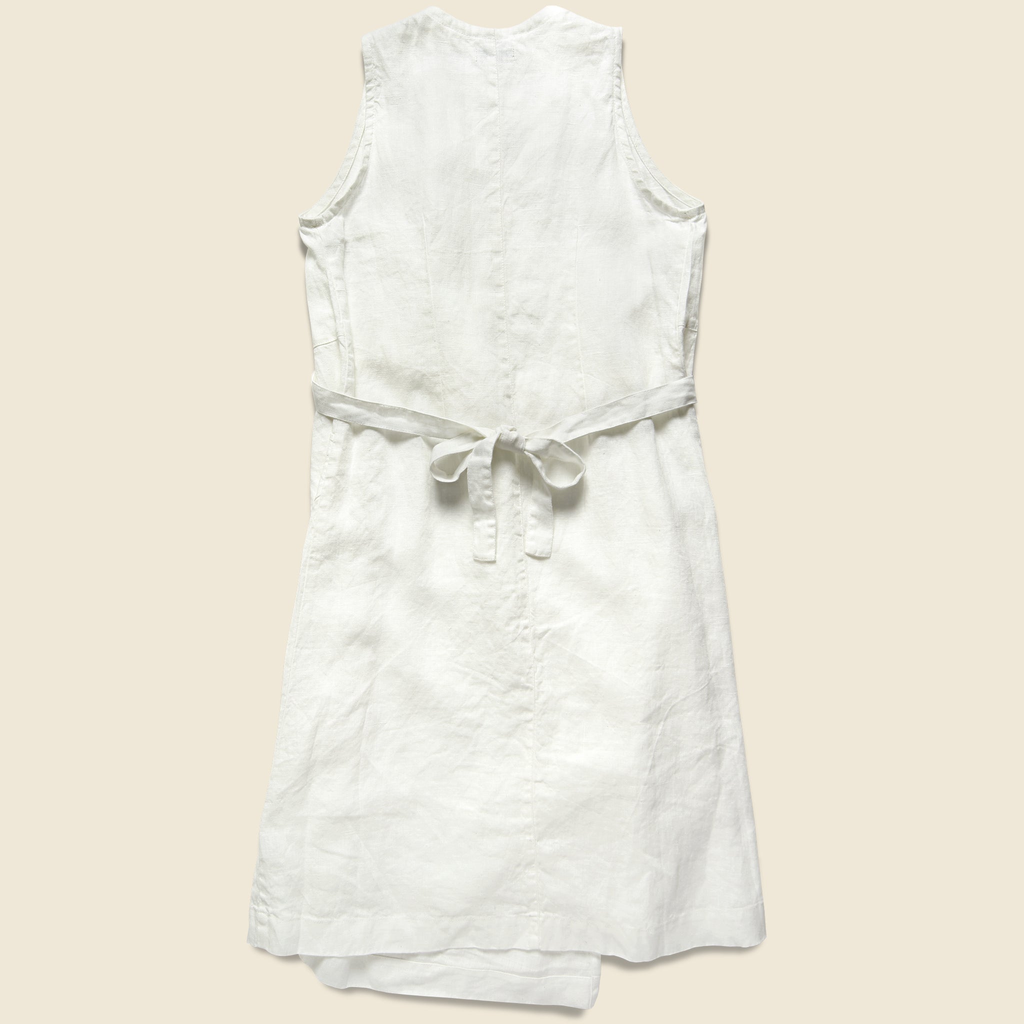 
                          Linen Salon Dress - White - Fog Linen - STAG Provisions - W - Onepiece - Dress
                        