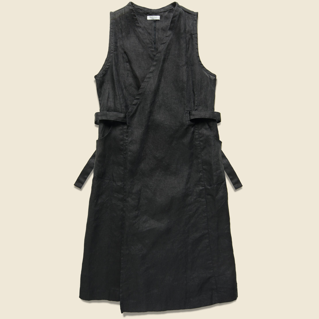 Fog Linen Linen Salon Dress - Black