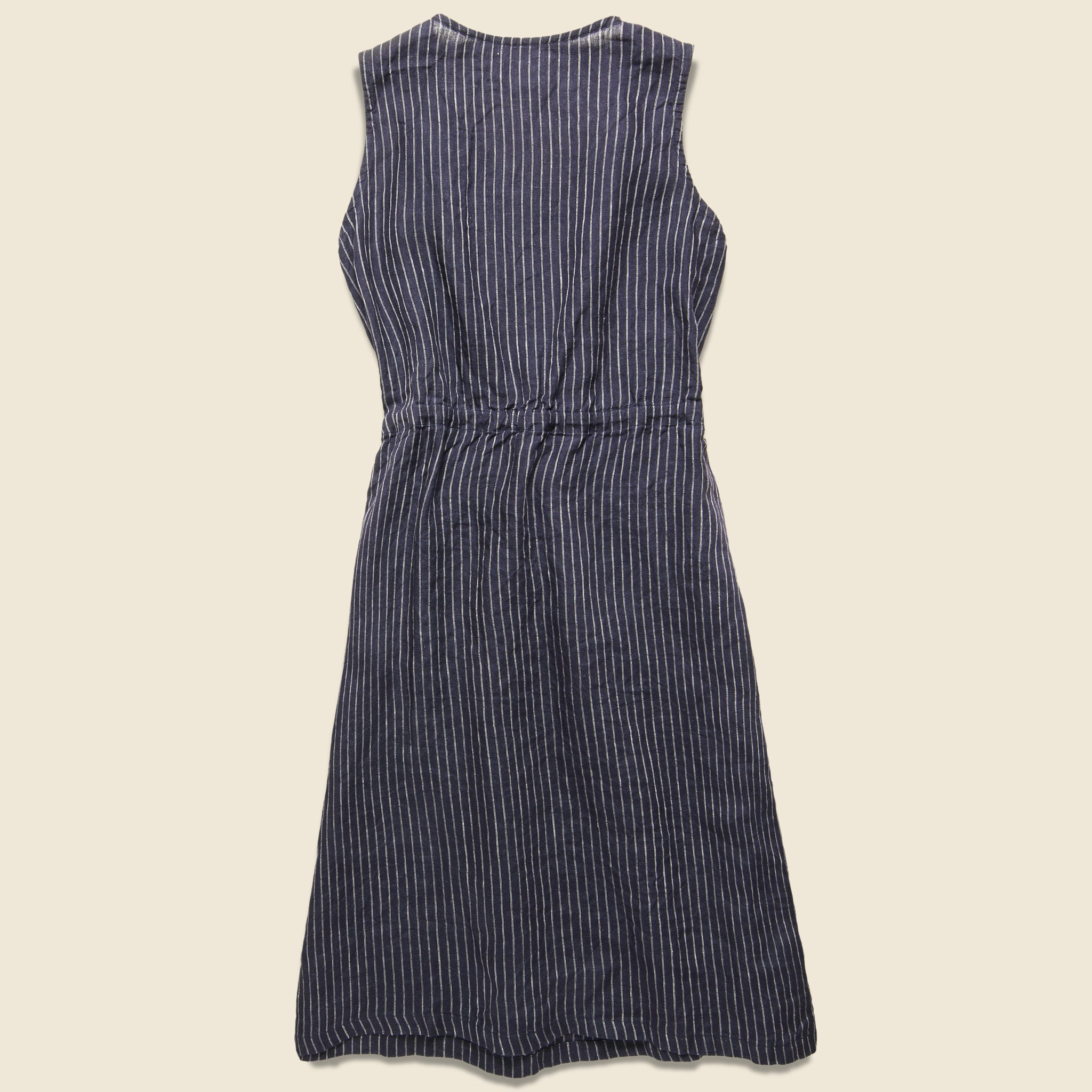 
                          Carola Sleeveless Dress - Pinstripe - Fog Linen - STAG Provisions - W - ONEPIECE - DRESS
                        