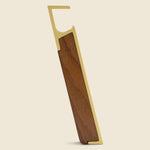Walnut & Brass Profile Bottle Opener - Barware - STAG Provisions - Home - Bar & Entertaining - Barware
