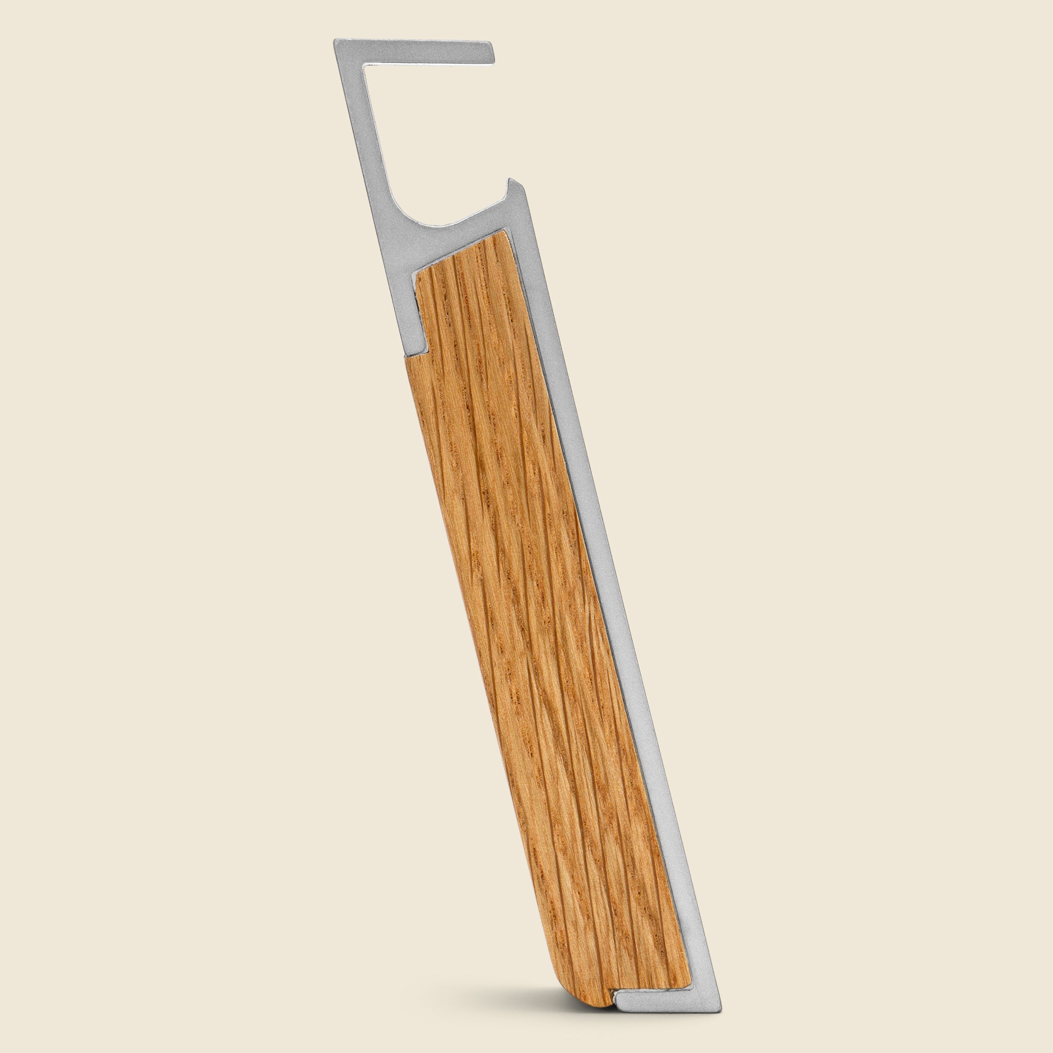Oak & Silver Profile Bottle Opener - Barware - STAG Provisions - Home - Bar & Entertaining - Barware