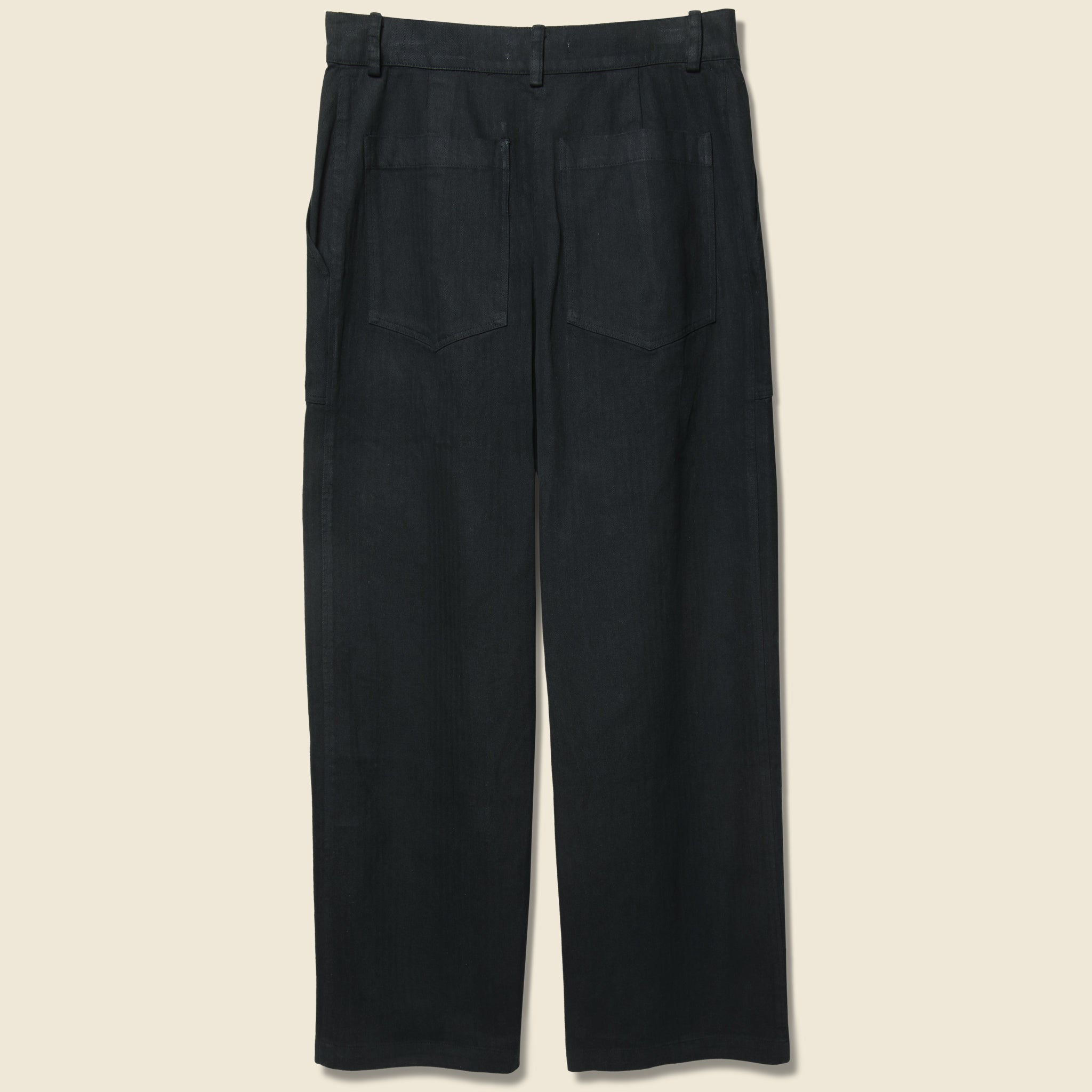 
                          Cargo Trouser - Black Herringbone - First Rite - STAG Provisions - W - Pants - Twill
                        