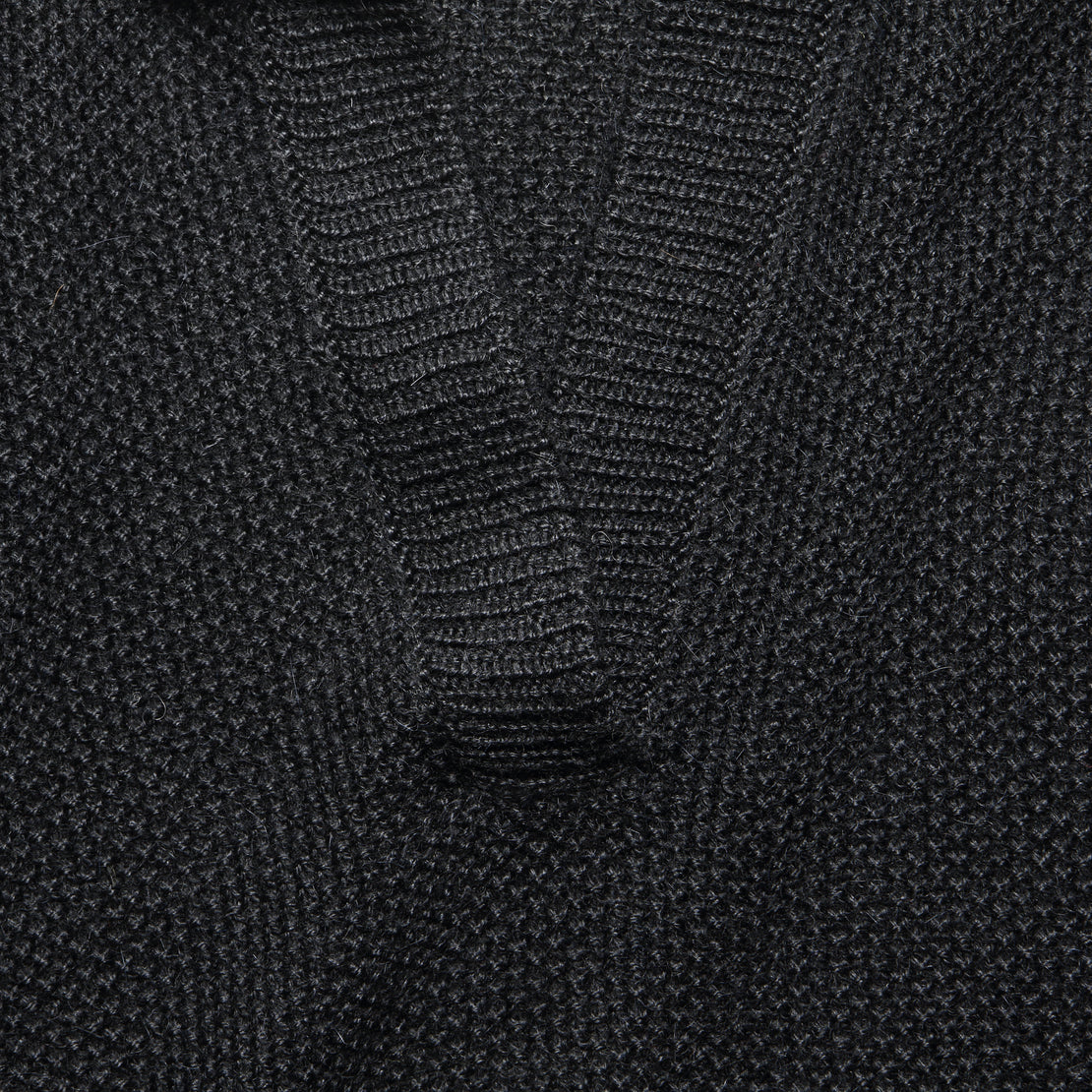 Seed Stitch Henley - Black - First Rite - STAG Provisions - W - Tops - Sweater