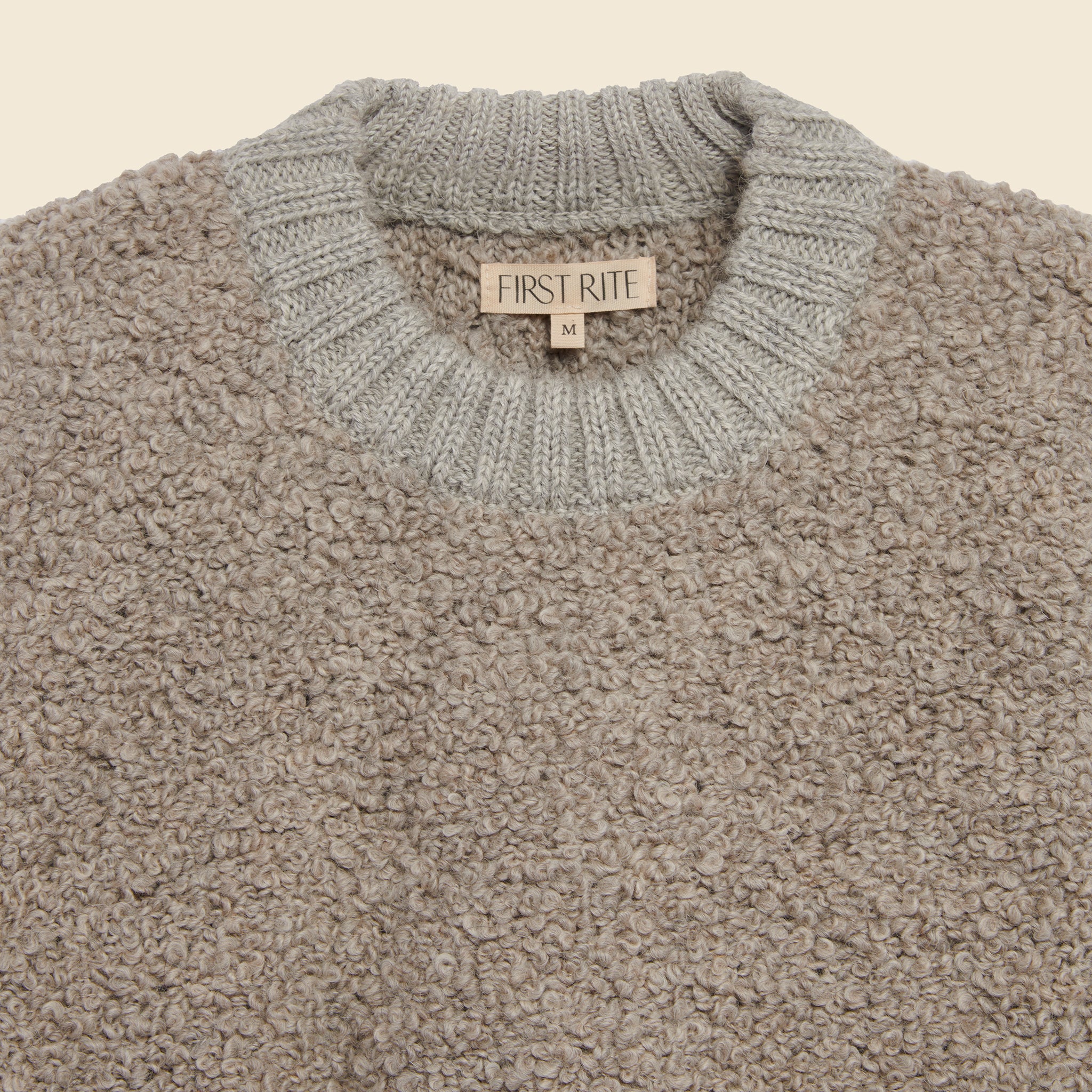 
                          Bulky Crop Crew Sweater - Ash - First Rite - STAG Provisions - W - Tops - Sweater
                        