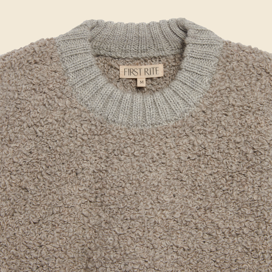 Bulky Crop Crew Sweater - Ash - First Rite - STAG Provisions - W - Tops - Sweater