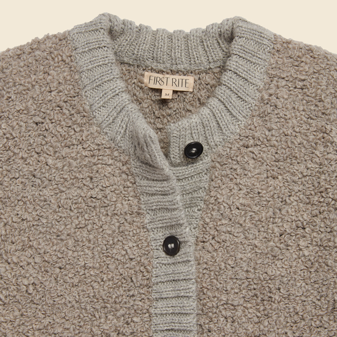 Bulky Button Cardigan - Ash - First Rite - STAG Provisions - W - Tops - Sweater