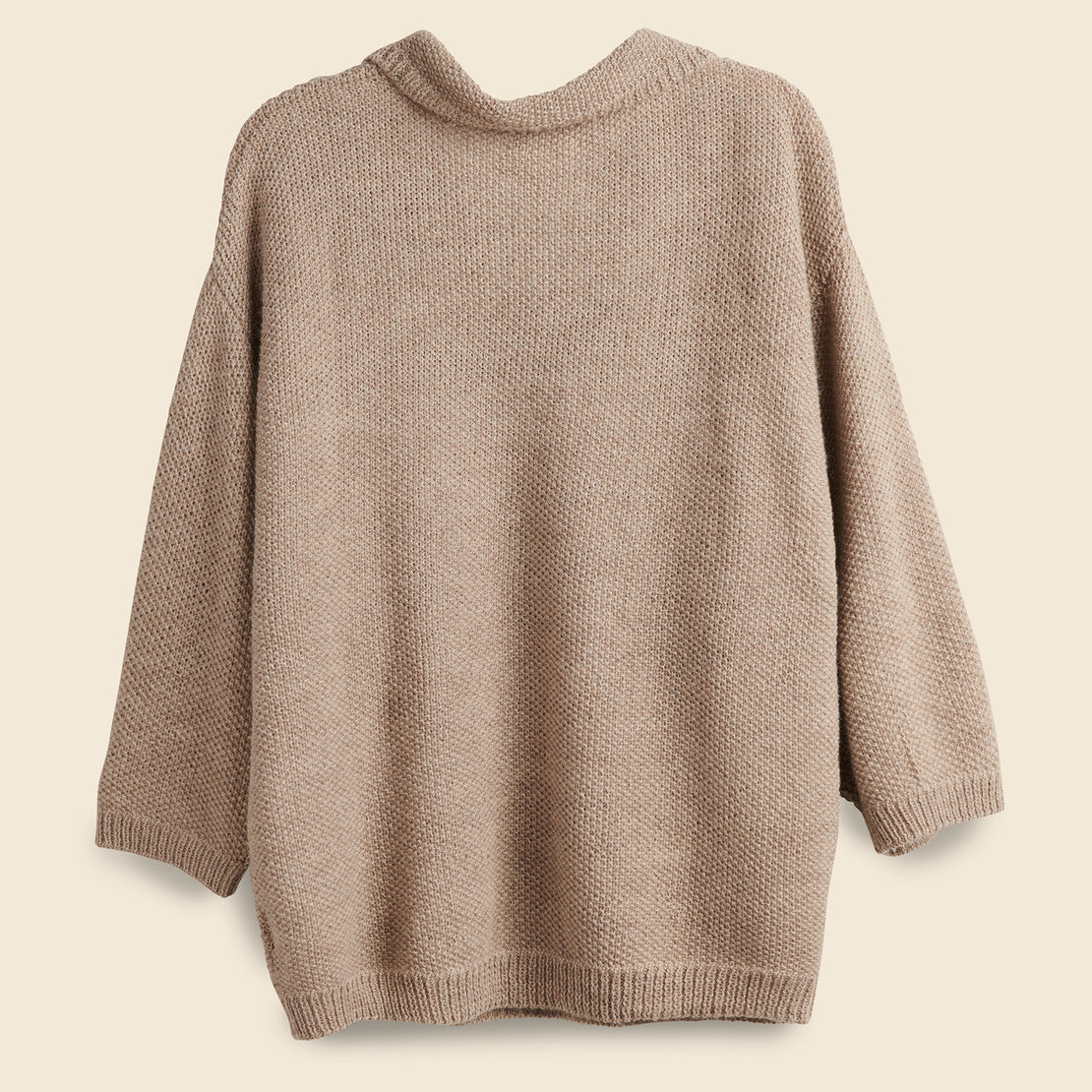 Dolman Henley Sweater - Oatmeal