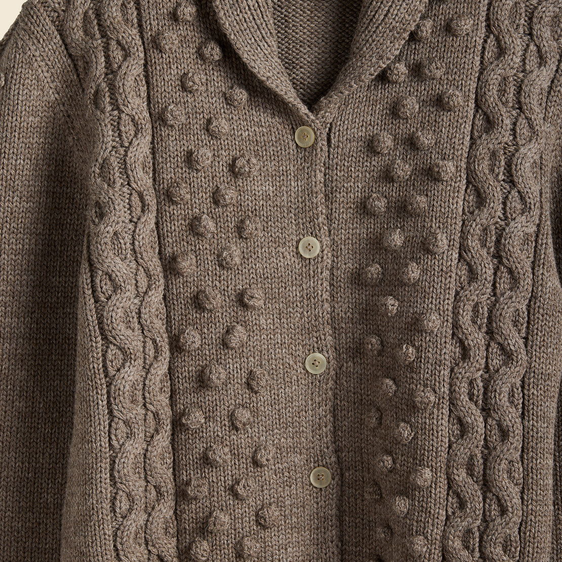Bobble Cardigan - Bark - First Rite - STAG Provisions - W - Tops - Sweater