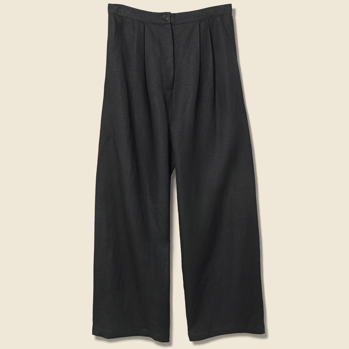 First Rite Pleated Trouser - Black