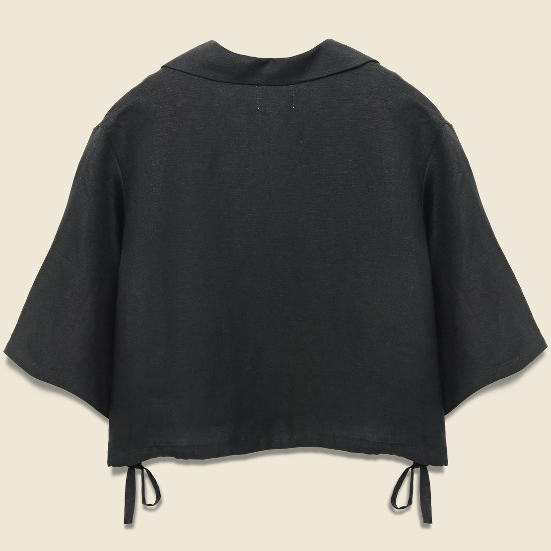 Crop Blouse - Black - First Rite - STAG Provisions - W - Tops - S/S Woven