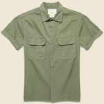 Twill Camp Shirt - Owl - Fort Lonesome - STAG Provisions - Tops - S/S Woven - Other Pattern