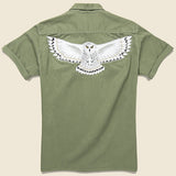 Twill Camp Shirt - Owl - Fort Lonesome - STAG Provisions - Tops - S/S Woven - Other Pattern