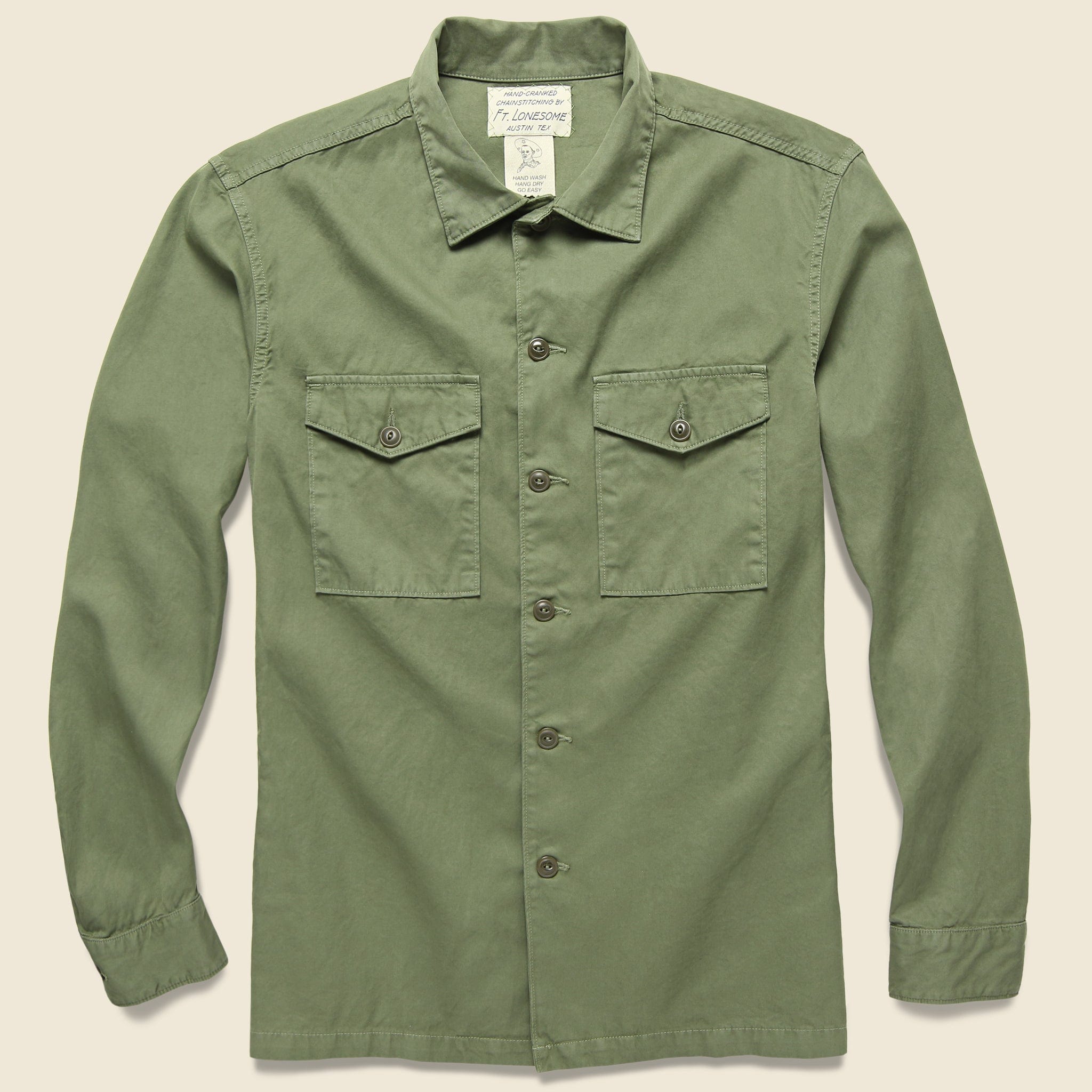 
                          Twill Fatigue Overshirt - Hare - Fort Lonesome - STAG Provisions - Tops - L/S Woven - Overshirt
                        