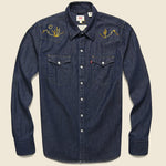 Levi's Barstow Western - Tan/Yellow/Orange Desert Skyline - Fort Lonesome - STAG Provisions - Tops - L/S Woven - Other Pattern