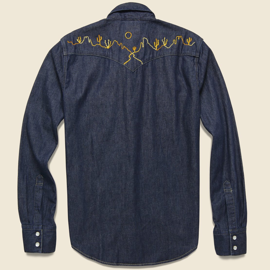Levi's Barstow Western - Tan/Yellow/Orange Desert Skyline - Fort Lonesome - STAG Provisions - Tops - L/S Woven - Other Pattern