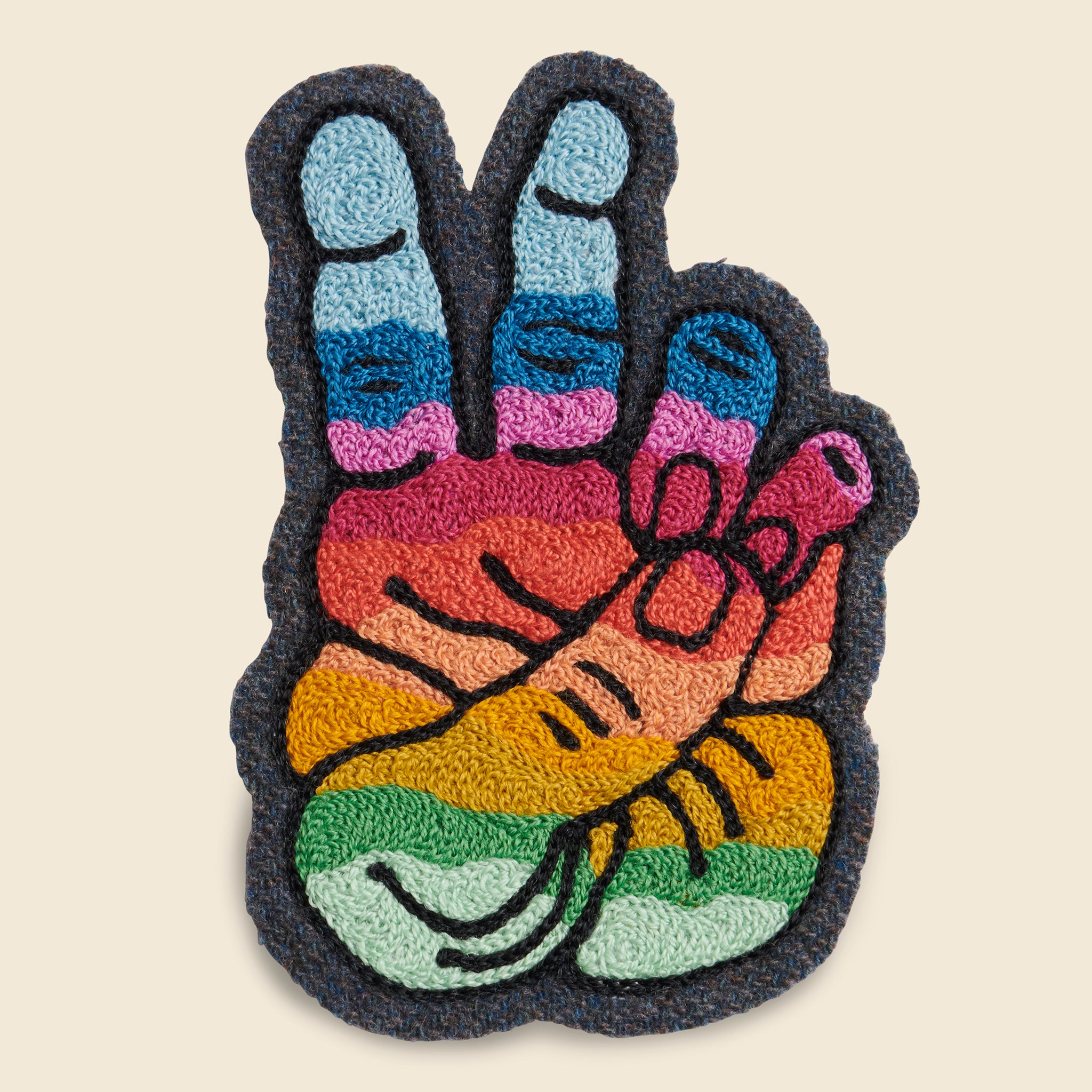 Patch - Peace Fingers - Fort Lonesome - STAG Provisions - Accessories - Patches