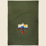 Desert Thunderbird Large Wool Blanket - Olive - Fort Lonesome - STAG Provisions - Gift - Blankets