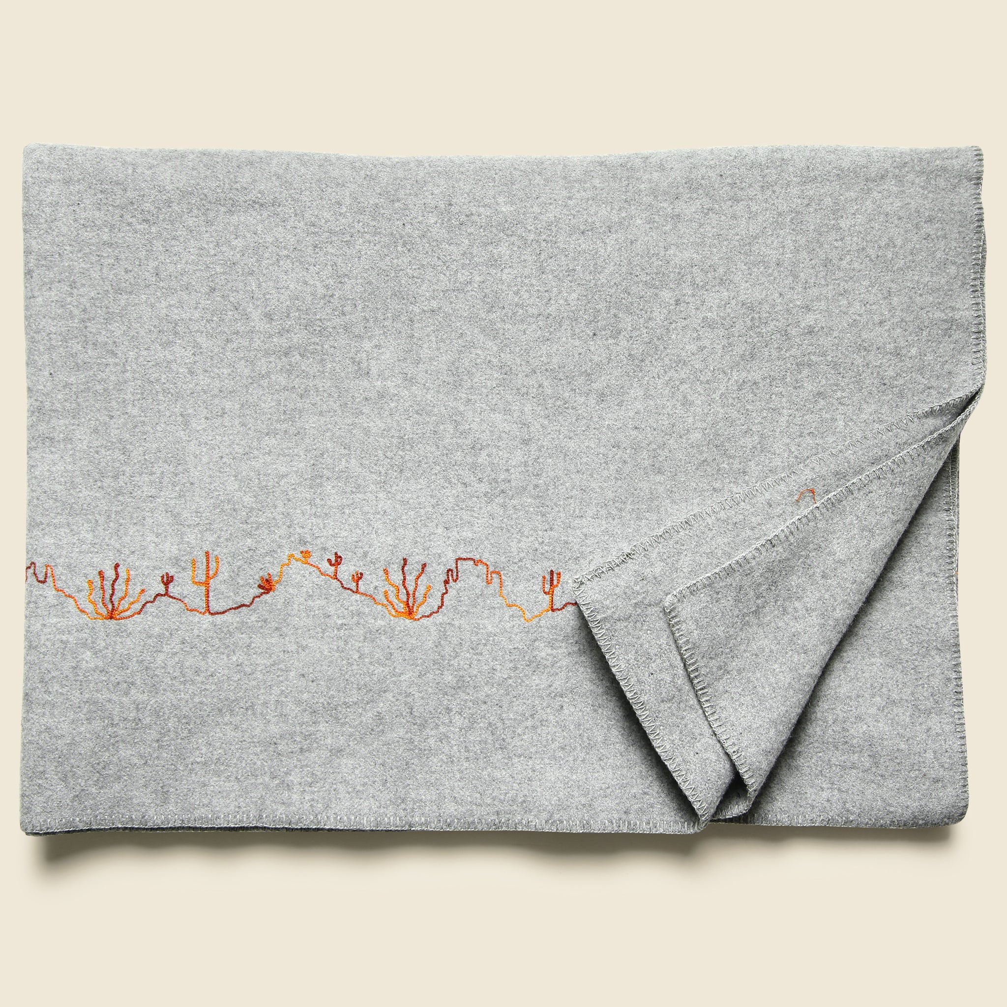 Large Wool Blanket - Desert Landscape - Fort Lonesome - STAG Provisions - Gift - Blankets