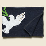 Peace Dove Small Utility Blanket - Navy - Fort Lonesome - STAG Provisions - Gift - Blankets