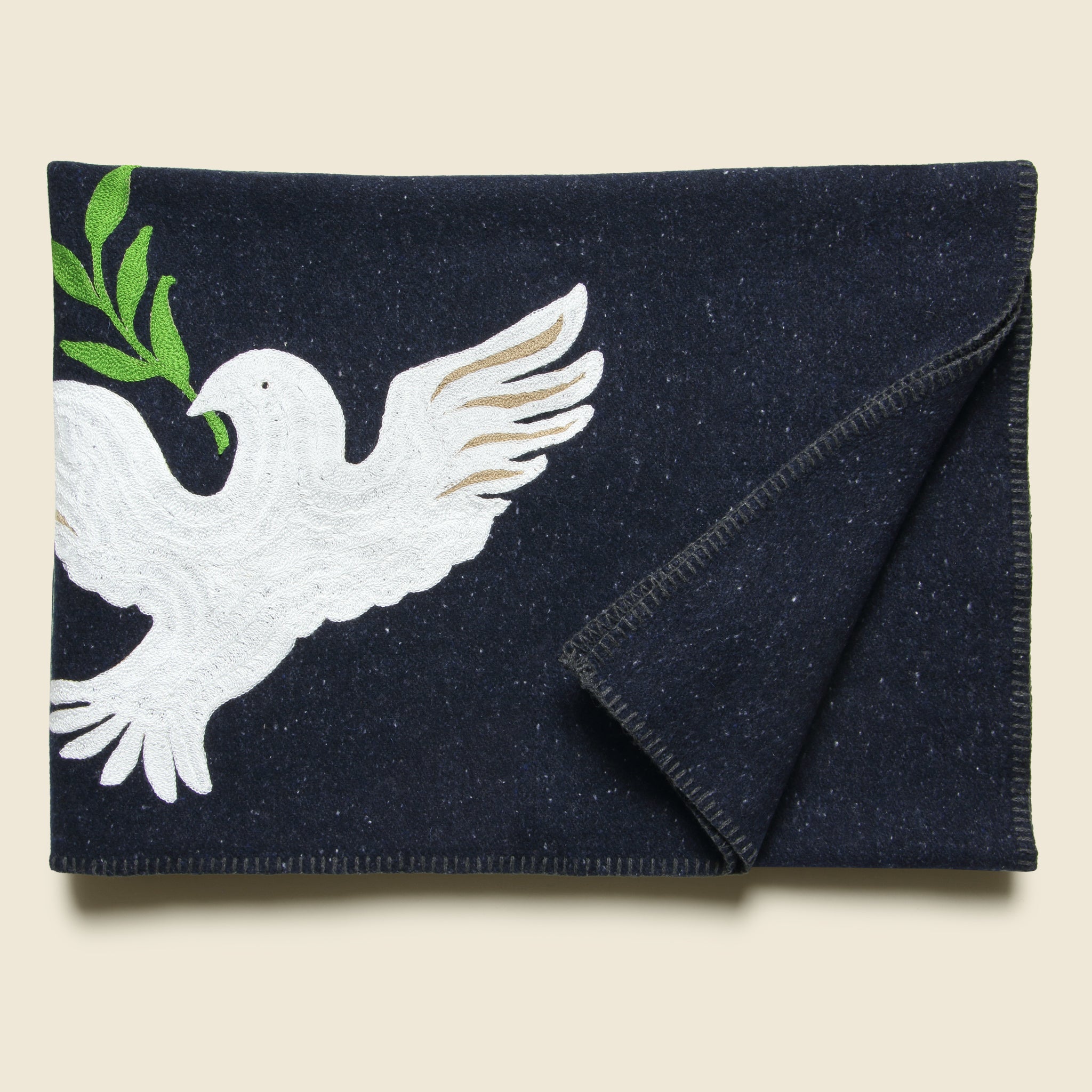 Peace Dove Small Utility Blanket - Navy - Fort Lonesome - STAG Provisions - Gift - Blankets