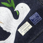 Peace Dove Small Utility Blanket - Navy - Fort Lonesome - STAG Provisions - Gift - Blankets