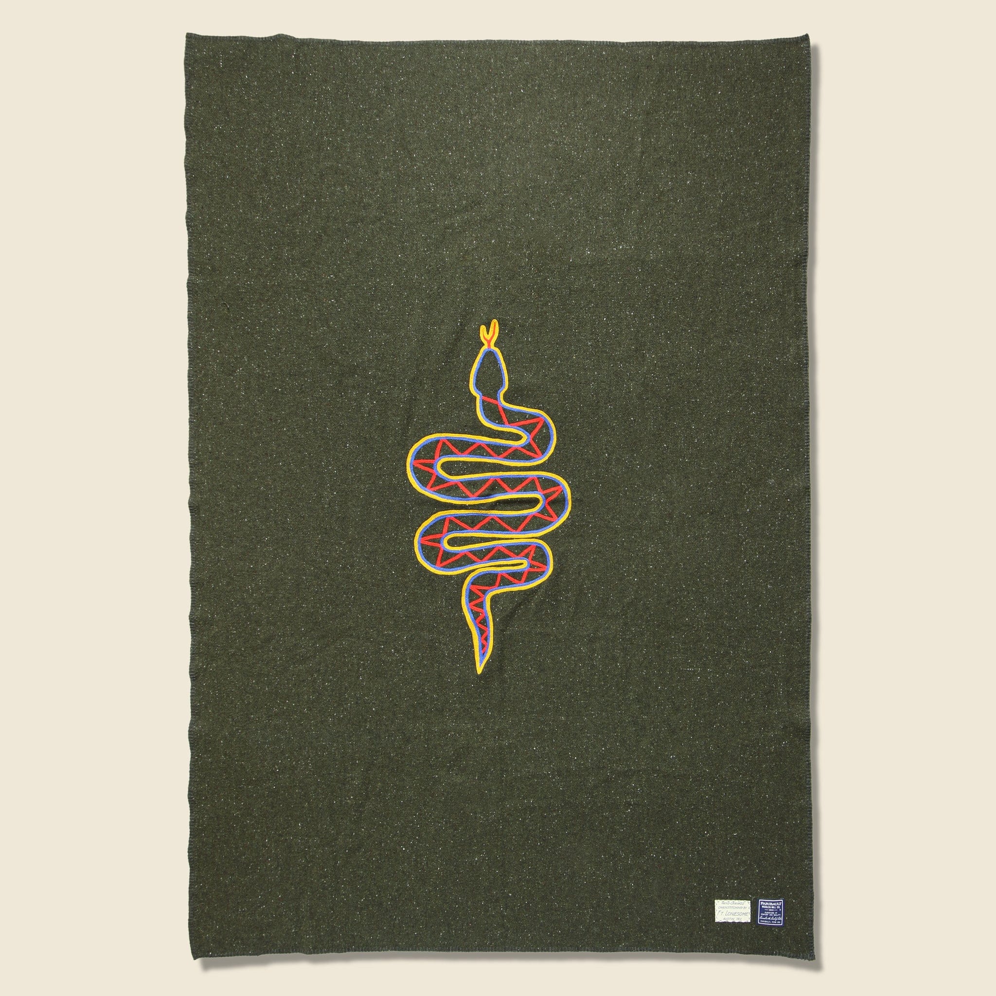 Snake Small Utility Blanket - Olive - Fort Lonesome - STAG Provisions - Gift - Blankets