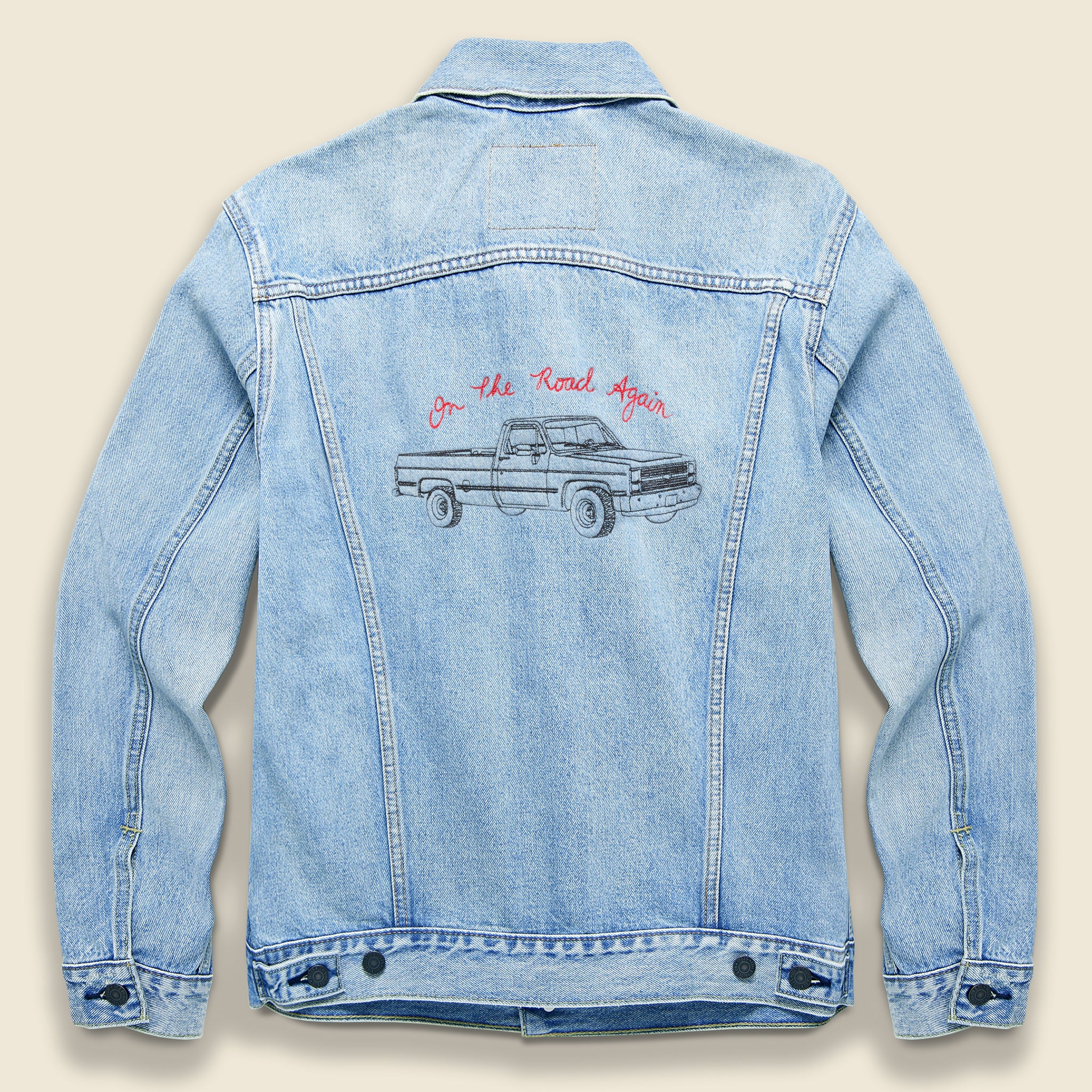 On the Road Again Trucker Jacket - Light Wash - Future Vagabond - STAG Provisions - Outerwear - Coat / Jacket