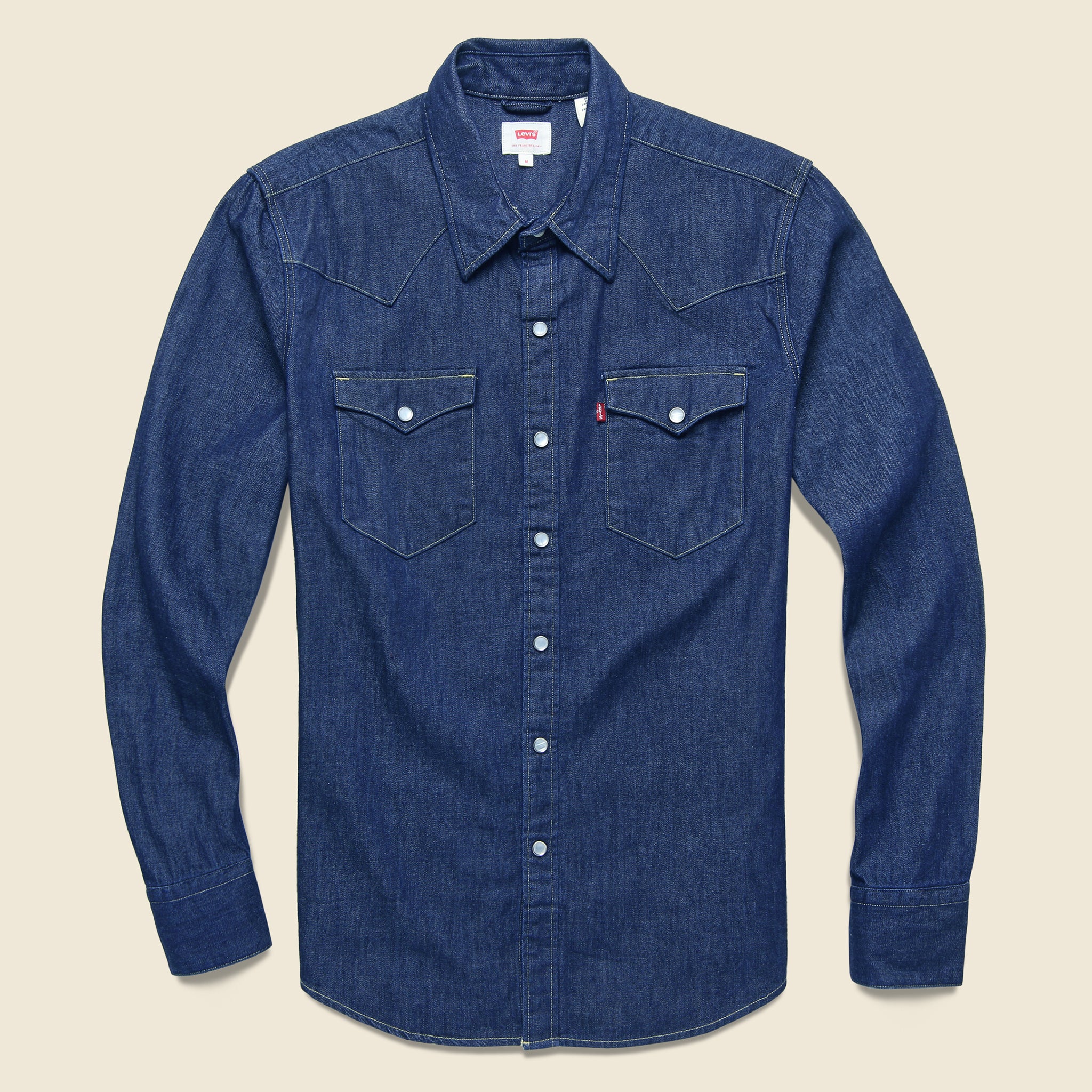 
                          Red Headed Stranger Western Shirt - Dark Wash - Future Vagabond - STAG Provisions - Tops - L/S Woven - Solid
                        