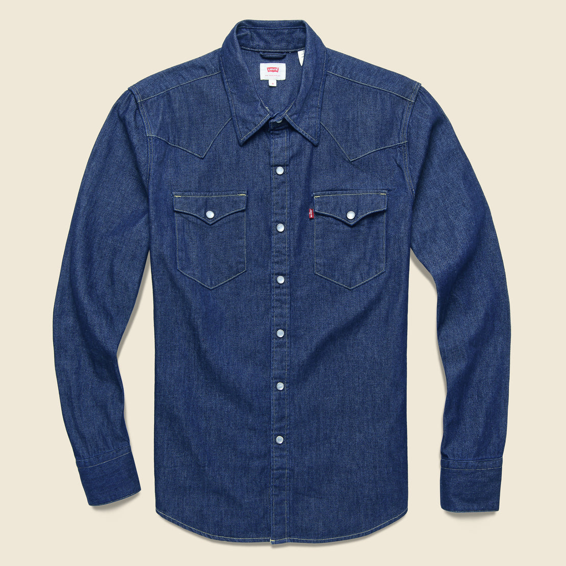 Red Headed Stranger Western Shirt - Dark Wash - Future Vagabond - STAG Provisions - Tops - L/S Woven - Solid