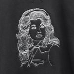 Queen of Country Crew Sweatshirt - Black - Future Vagabond - STAG Provisions - Tops - Fleece / Sweatshirt