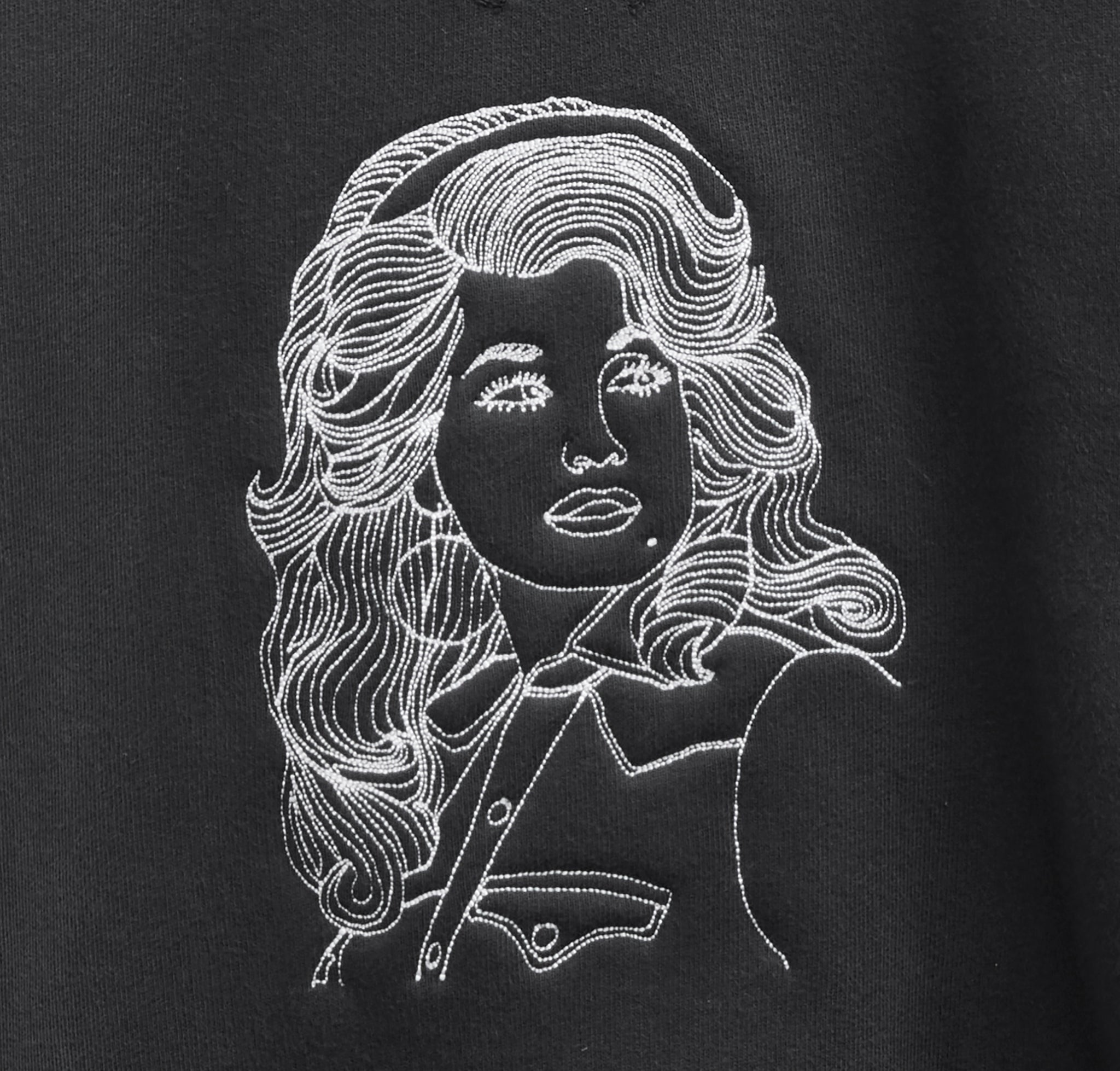 Queen of Country Crew Sweatshirt - Black - Future Vagabond - STAG Provisions - Tops - Fleece / Sweatshirt