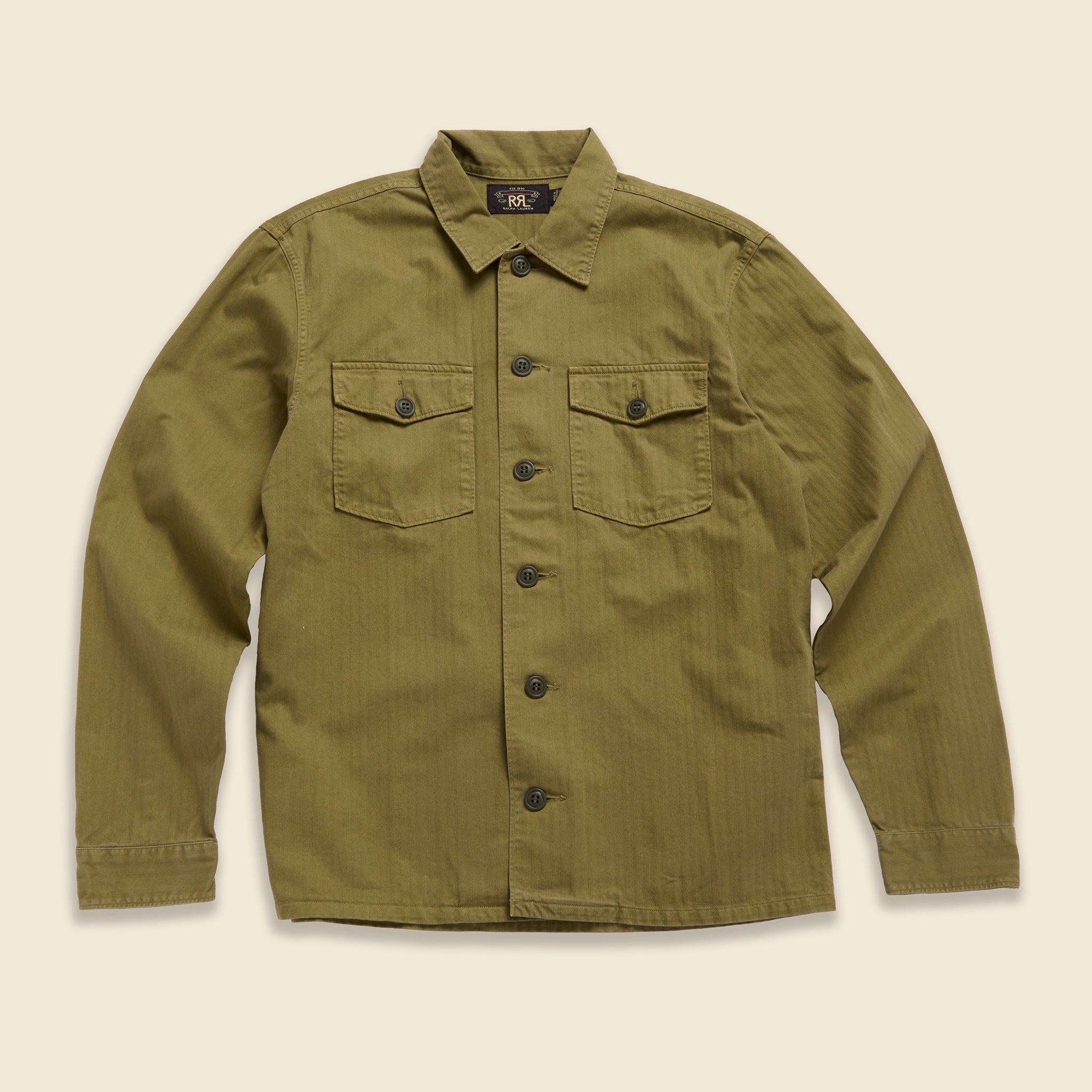 
                          Blowin&#39; in the Wind Shirt - Surplus Green - Future Vagabond - STAG Provisions - Tops - L/S Woven - Other Pattern
                        