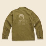 Blowin' in the Wind Shirt - Surplus Green - Future Vagabond - STAG Provisions - Tops - L/S Woven - Other Pattern