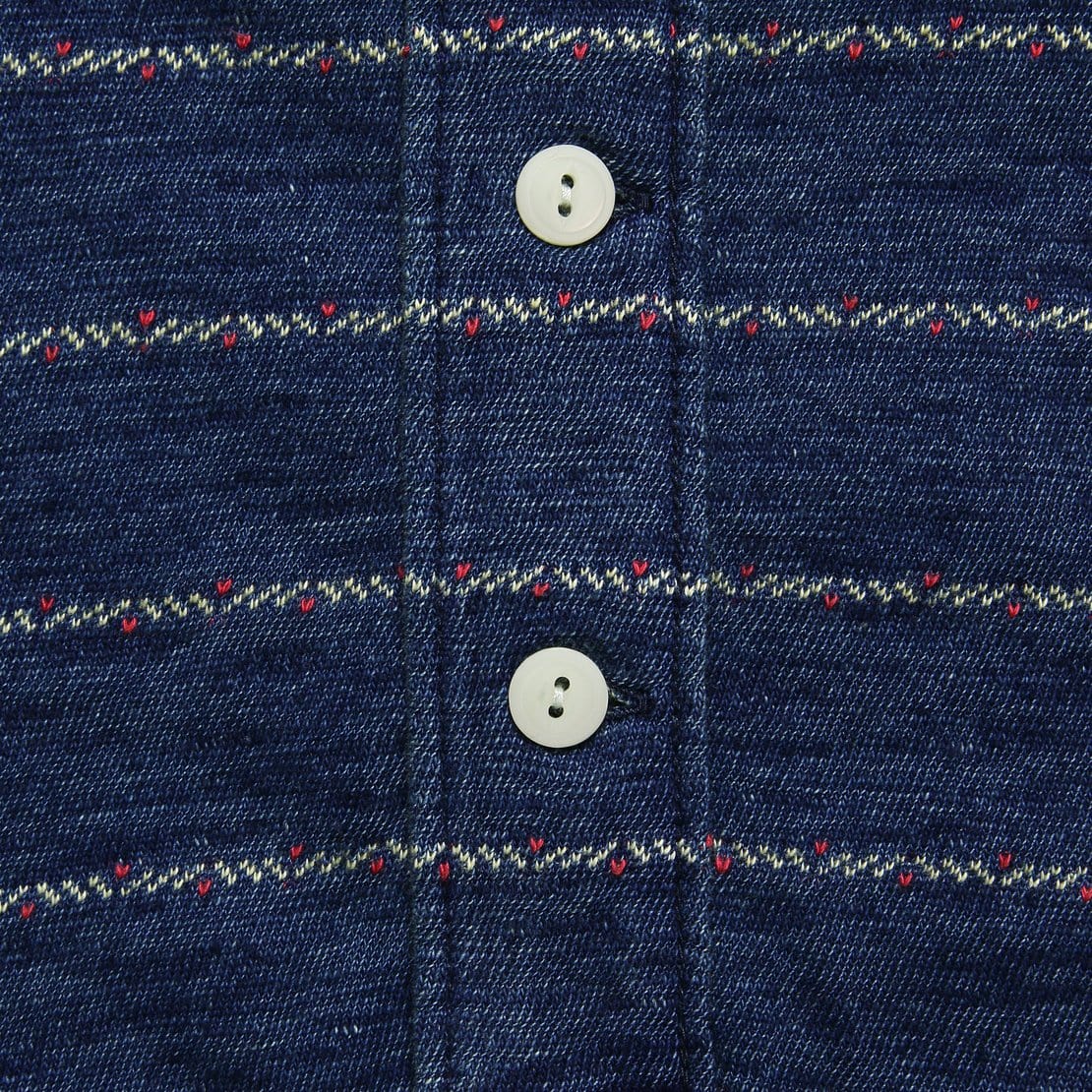 
                          Stitch Stripe Henley - Indigo - Faherty - STAG Provisions - Tops - S/S Knit
                        