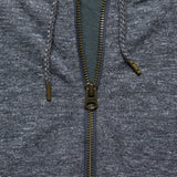 Dual Knit Zip Hoodie - Washed Black - Faherty - STAG Provisions - Tops - Fleece / Sweatshirt