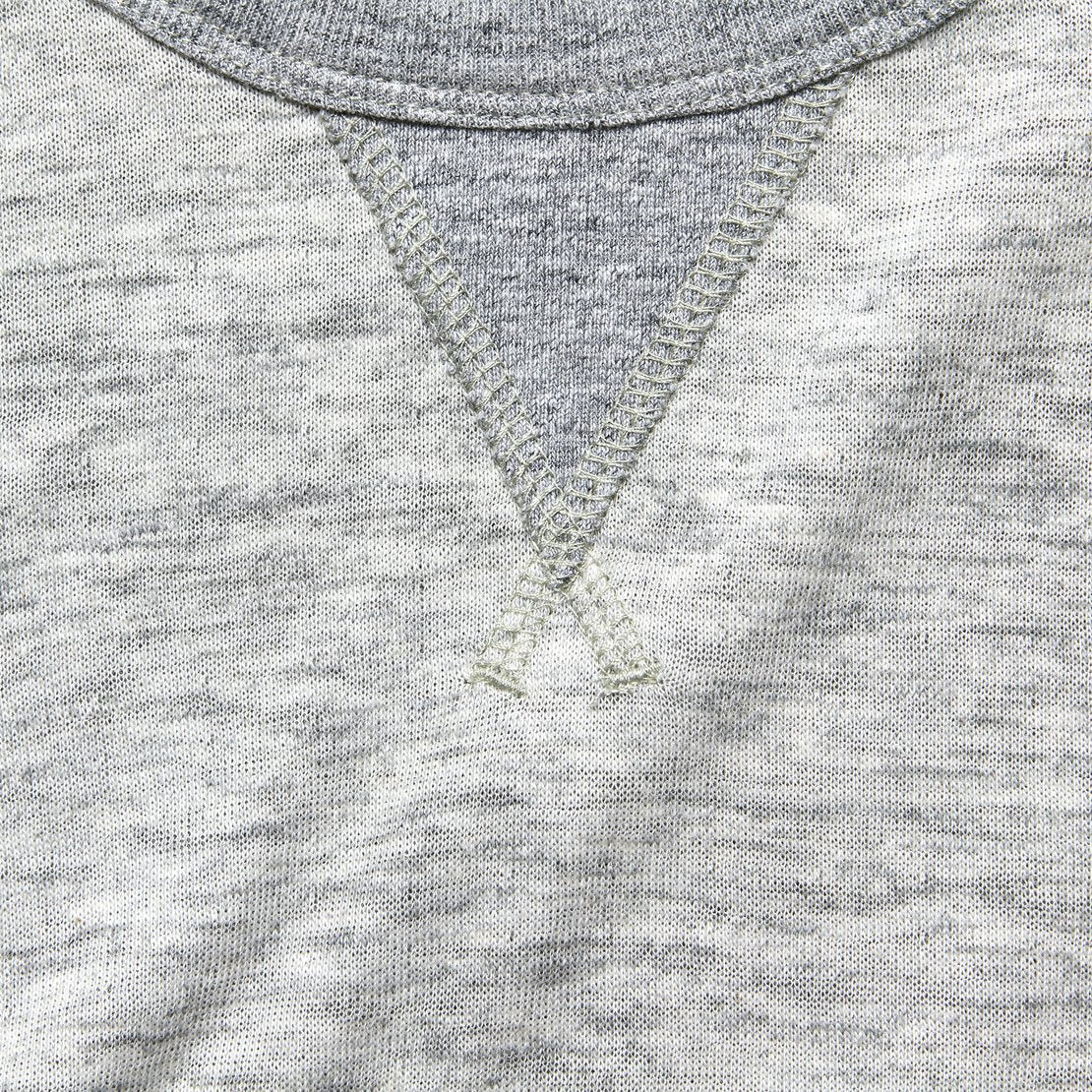 Dual Knit Crew Sweatshirt - Athletic Grey - Faherty - STAG Provisions - Tops - Fleece / Sweatshirt