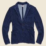 Marled Indigo Knit Blazer - Indigo - Faherty - STAG Provisions - Suiting - Sport Coat