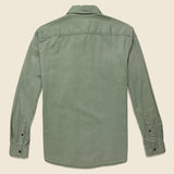 Washed Chino Shirt - Olive - Faherty - STAG Provisions - Tops - L/S Woven - Solid