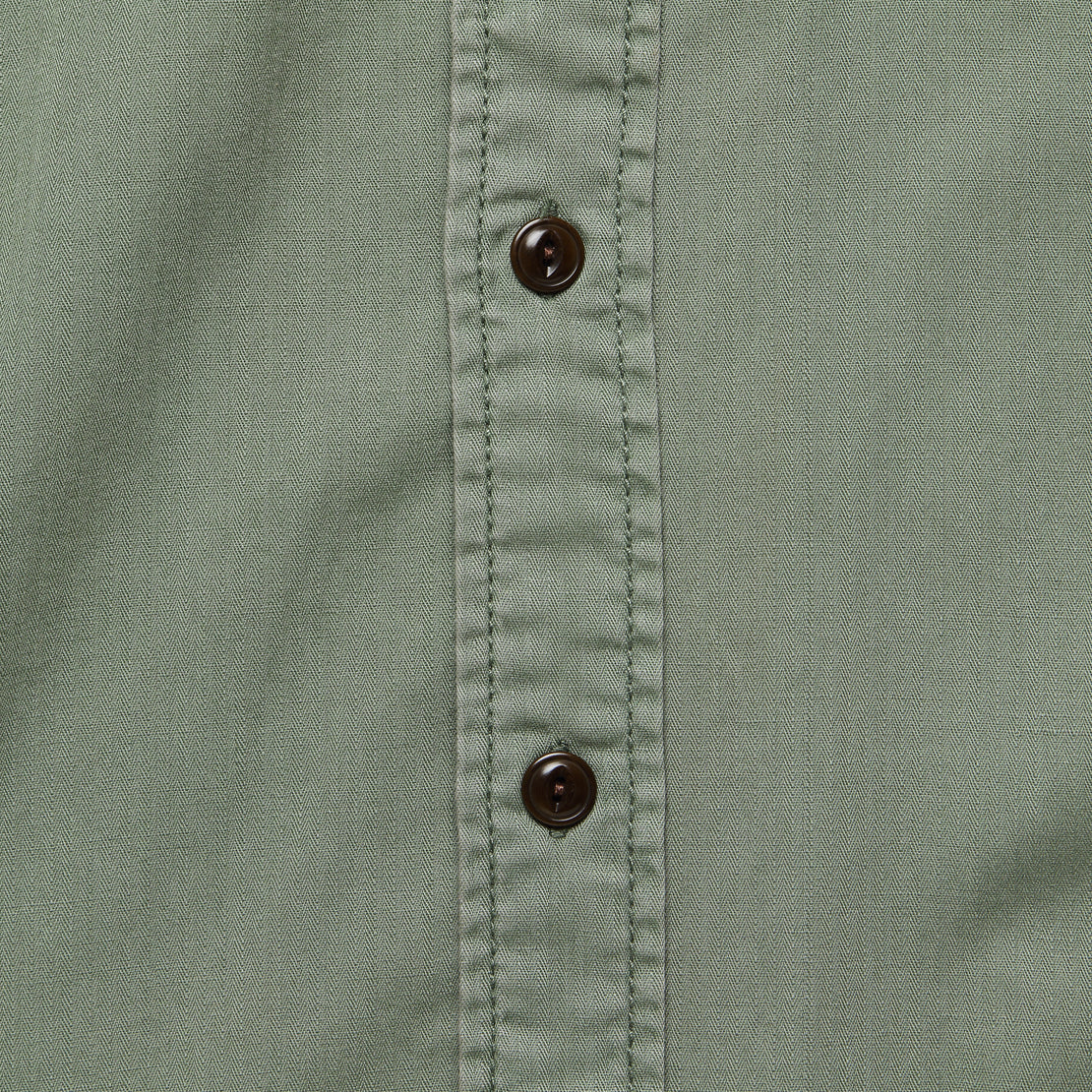 Washed Chino Shirt - Olive - Faherty - STAG Provisions - Tops - L/S Woven - Solid
