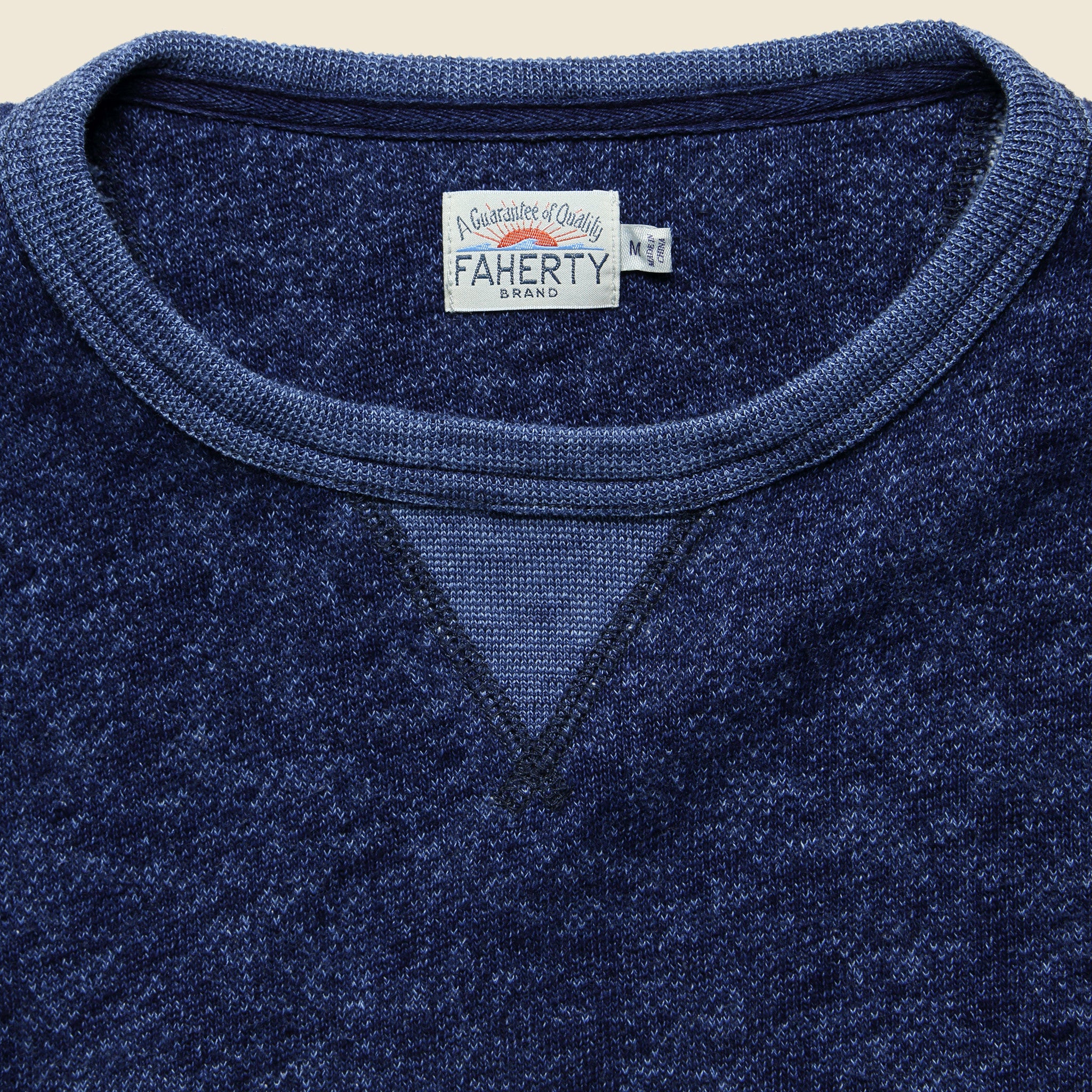 
                          Marled Crewneck Sweatshirt - Indigo - Faherty - STAG Provisions - Tops - Fleece / Sweatshirt
                        