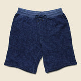 Marled Sweatshort - Indigo - Faherty - STAG Provisions - Shorts - Lounge